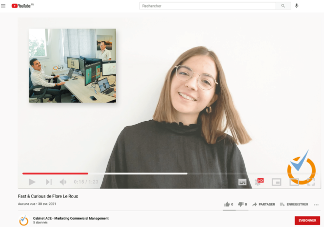 Flore, nouvelle chargée de communication au Cabinet ACE