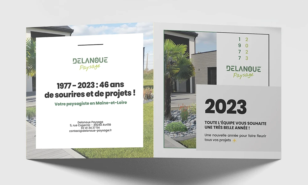 Creation carte de voeux Angers